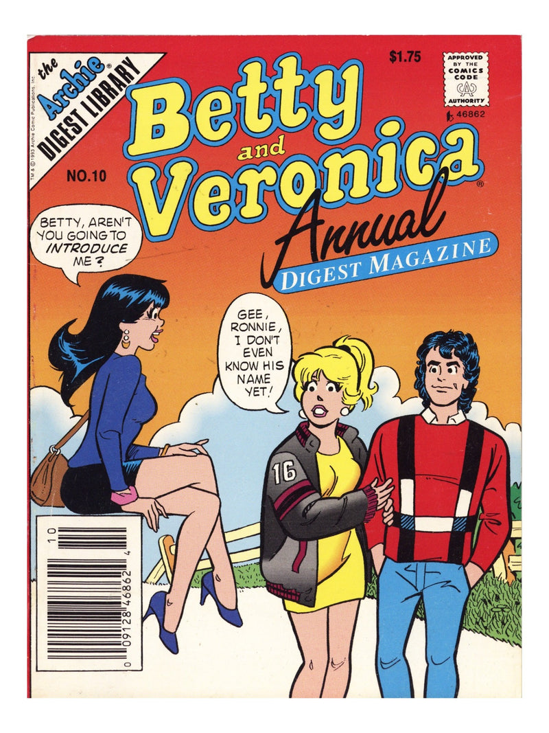 Betty and Veronica Annual Digest Magazine 10 Low Grade (1994) Newsstand 