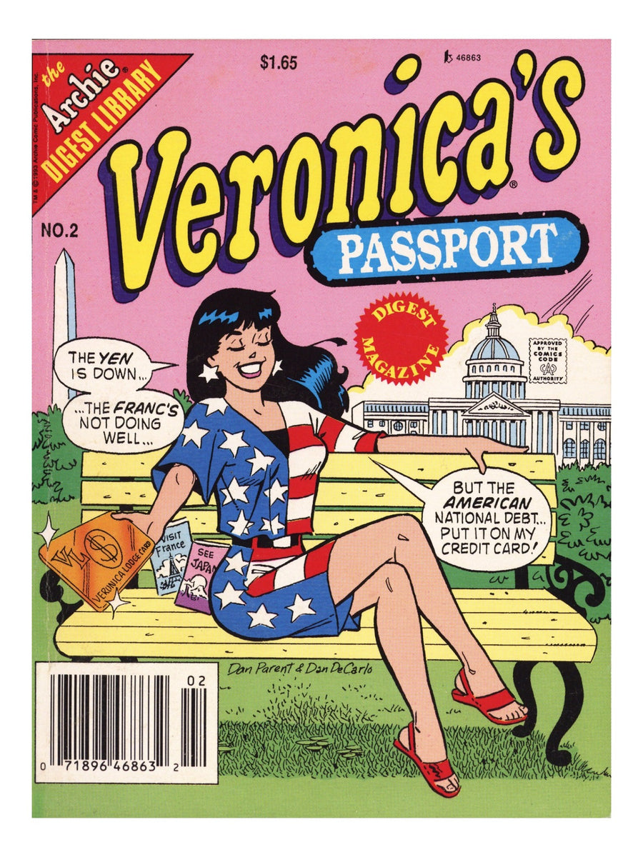 Veronica's Passport Digest Magazine 2 Mid Grade (1993) Canadian Price Variant 