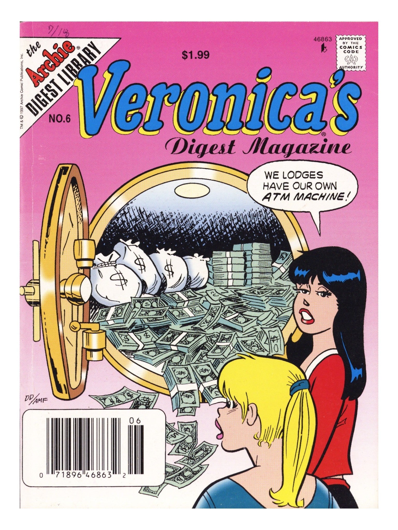 Veronica's Passport Digest Magazine 6 Mid Grade (1997) Canadian Price Variant 