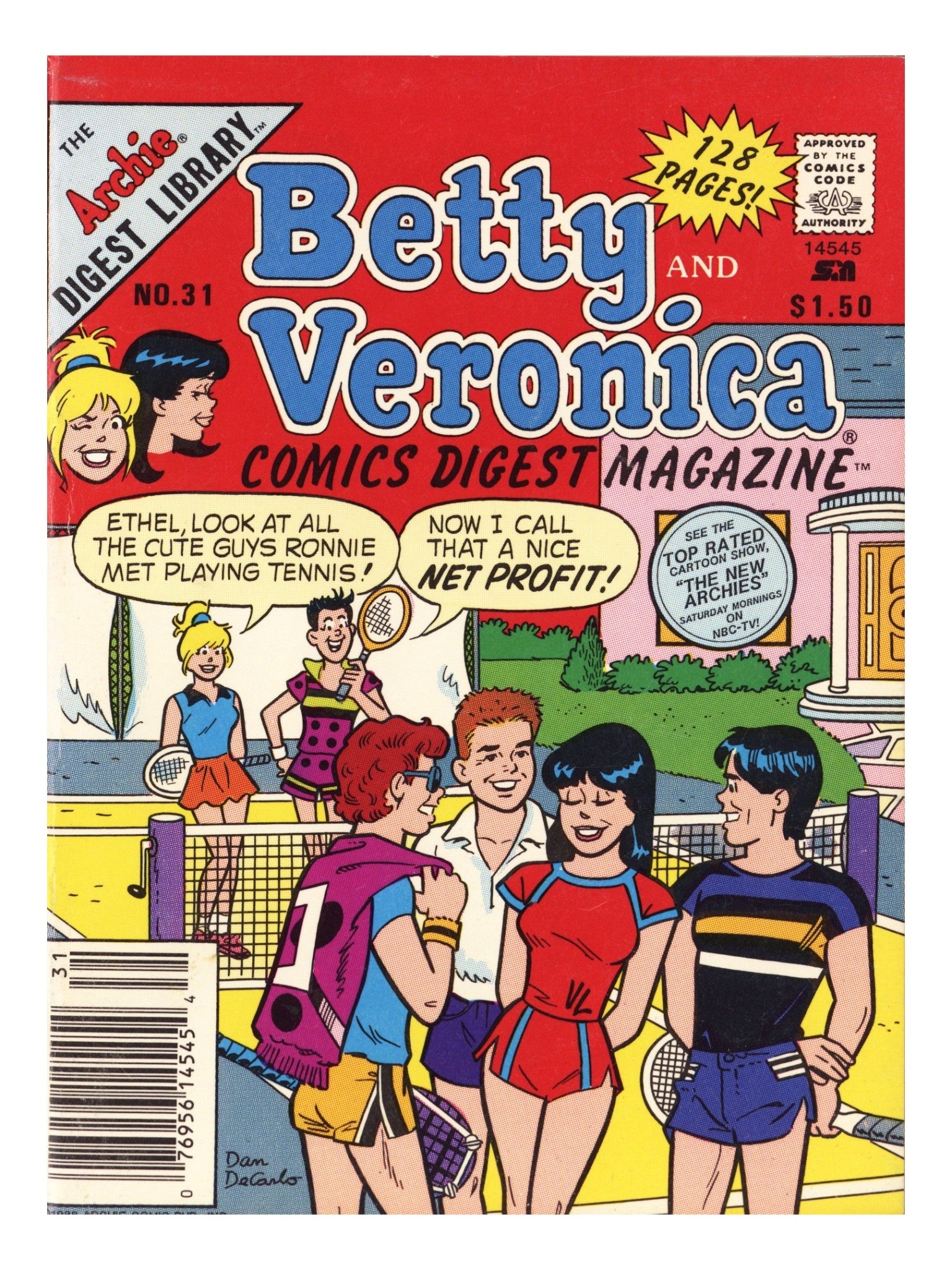 Betty and Veronica Comics Digest Magazine 31 Mid Grade (1988) Canadian Price Variant 