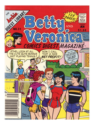 Betty and Veronica Comics Digest Magazine 31 Mid Grade (1988) Canadian Price Variant