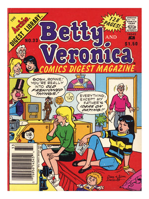 Betty and Veronica Comics Digest Magazine 33 Low Grade (1988) Canadian Price Variant