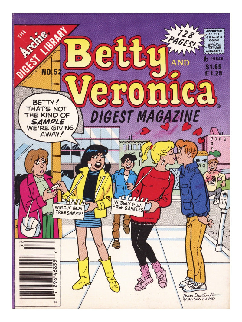 Betty and Veronica Comics Digest Magazine 52 Mid Grade (1991) Canadian Price Variant 