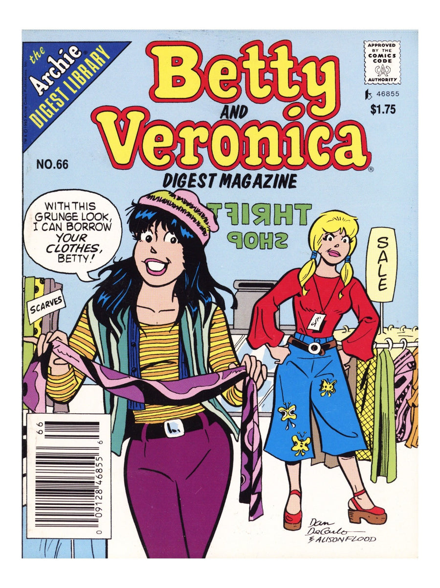 Betty and Veronica Comics Digest Magazine 66 Mid Grade (1994) Newsstand 