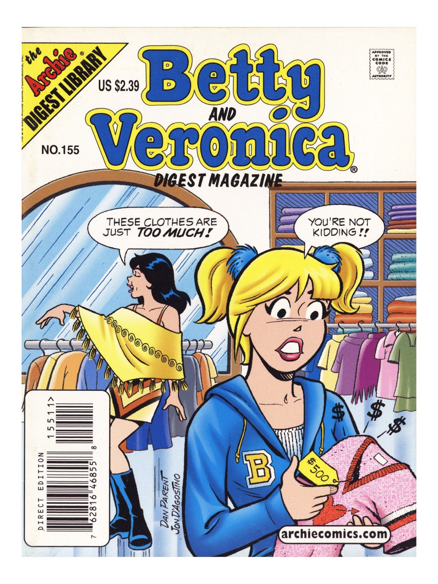Betty and Veronica Comics Digest Magazine 155 High Grade (2005) 