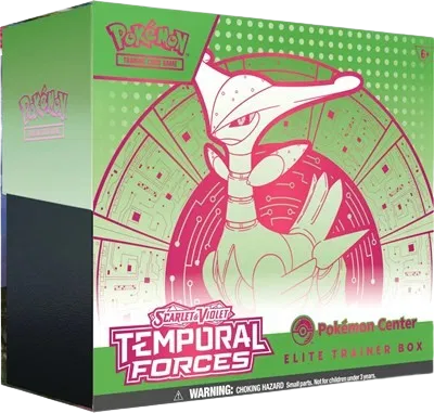 Pokemon Temporal Forces Elite Trainer Box Pokemon Center Iron Leaves, Sealed (2024) | CaptCan Comics