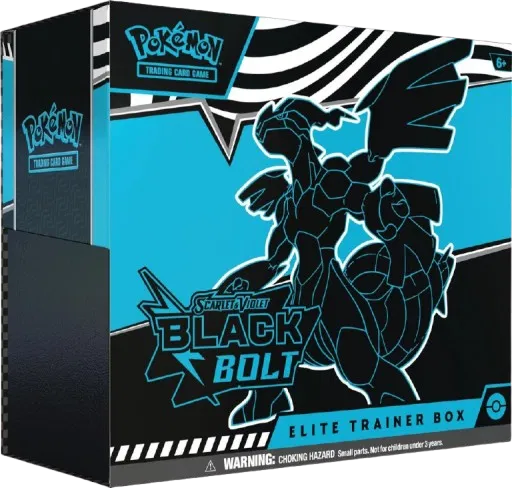 Pokemon Black Bolt Elite Trainer Box Normal Version, Sealed (2025) | CaptCan Comics