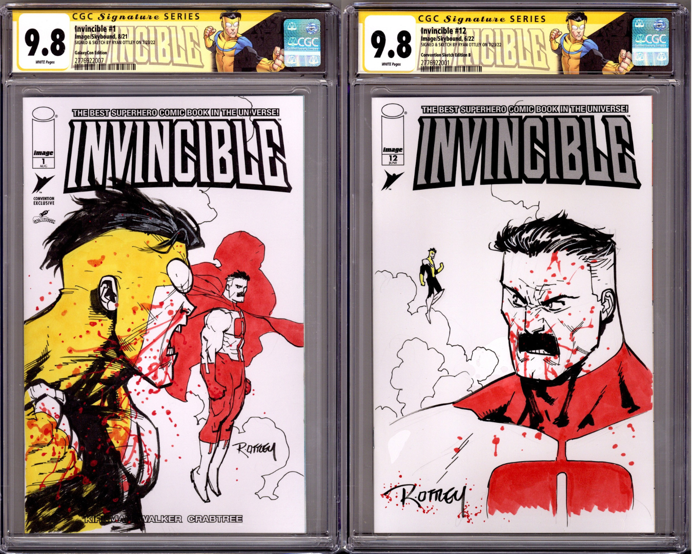 Invincible #1 Ryan Ottley Original Sketch Set (Omni-Man)   {nn} CGC 9.8 (NM/M)   (2021)        
