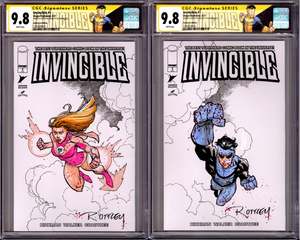 Invincible #1 Ryan Ottley Original Sketch Set (Atom Eve) [nn] CGC 9.8 (NM/M) (2021)