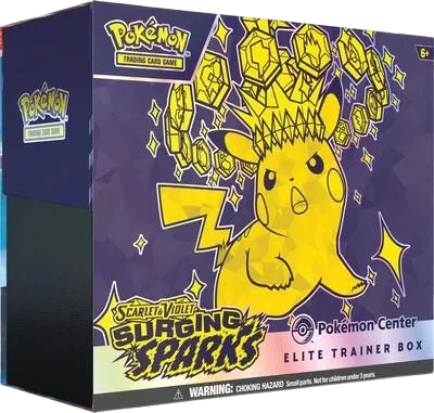 Pokemon Surging Sparks Elite Trainer Box Pokemon Center, Sealed (2024)