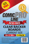 Comic Pro Line Current 6 3/4" Clear Boards 60pt x5