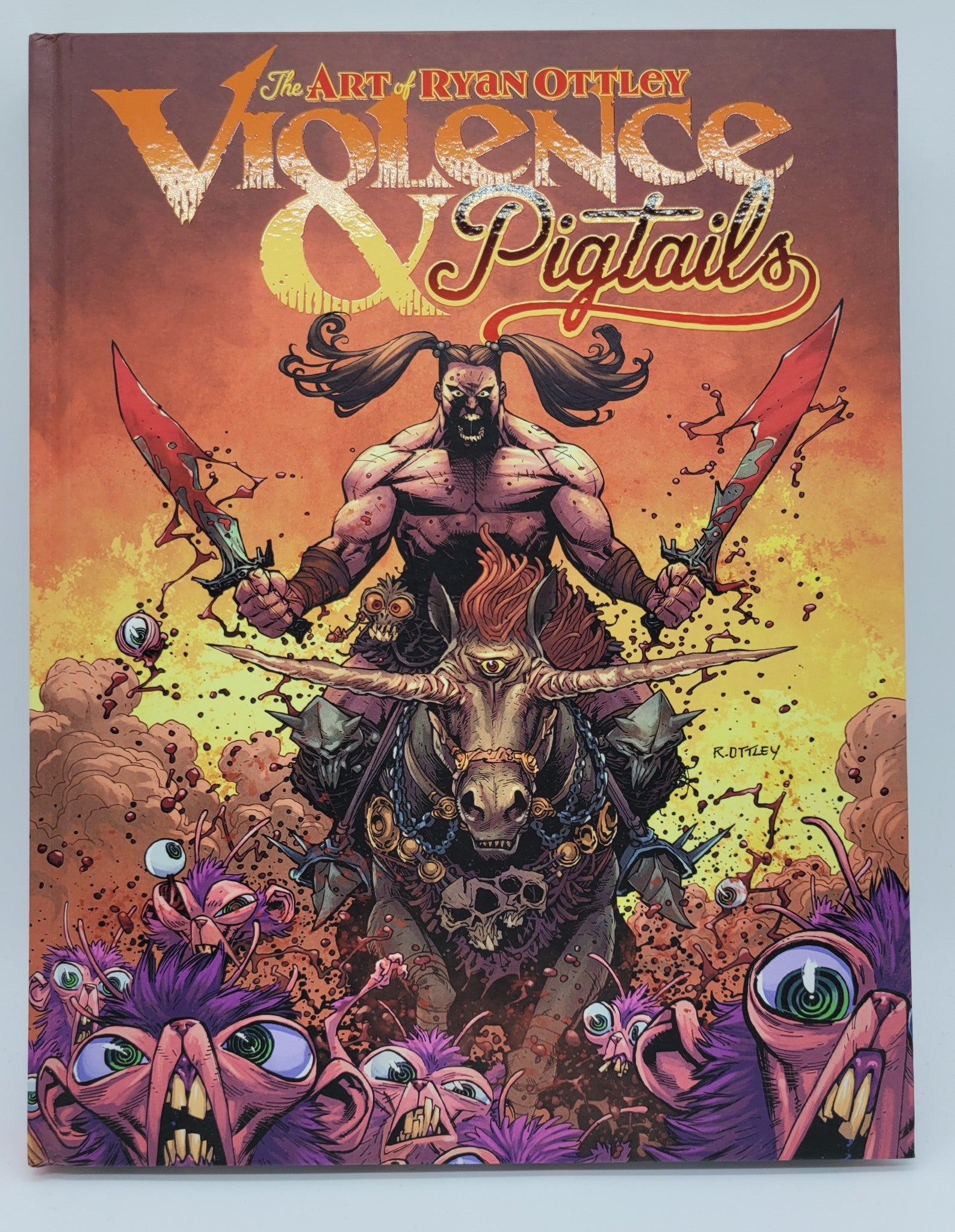 Violence & Pigtails Art of Ryan Ottley Signed HC