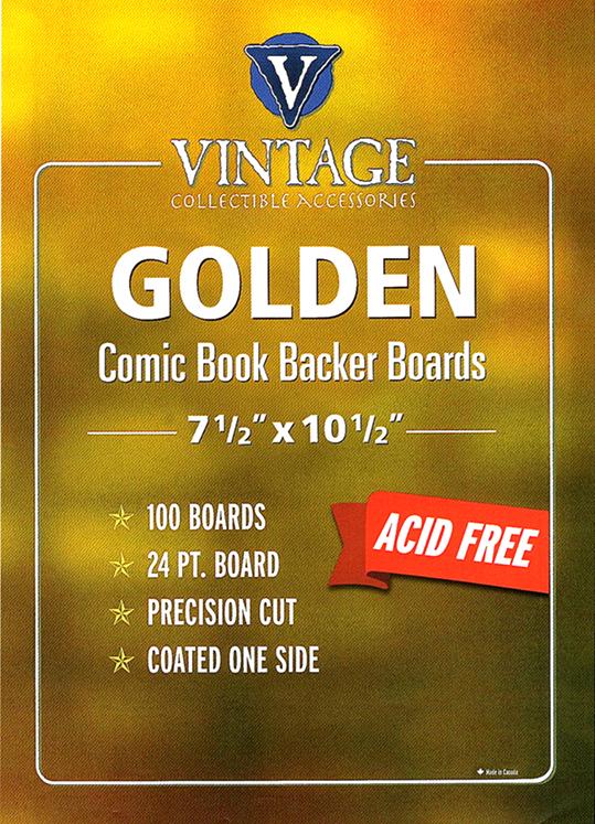 Comic Pro Line Golden 7 1/2" Board 24pt x100