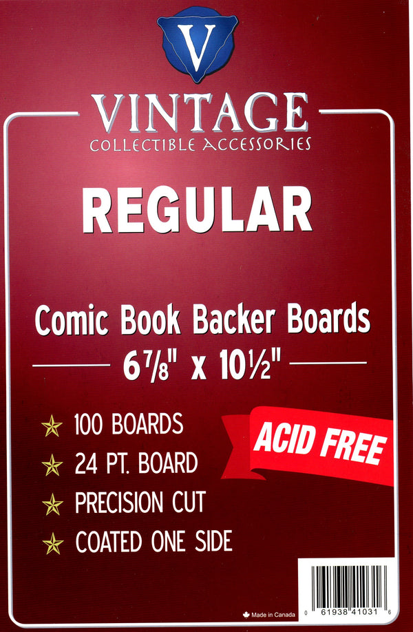 Comic Pro Line's Vintage Collectibles Brand Regular 6 7/8" Board 24pt x100