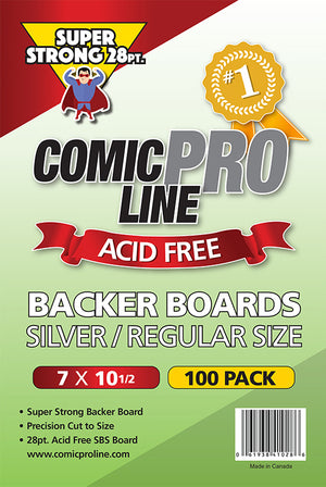 Comic Pro Line Regular / Silver Board 7" 28pt x100