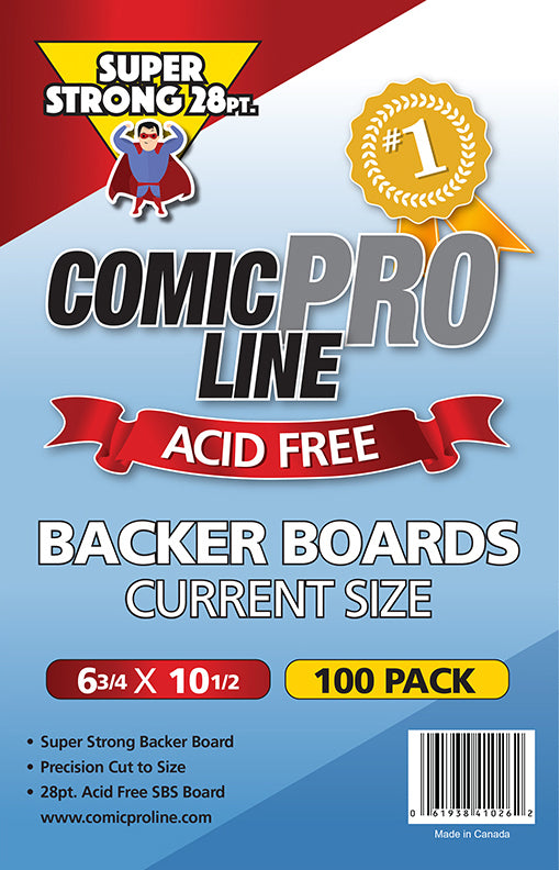 Comic Pro Line Current 6 3/4" Board 28pt x100