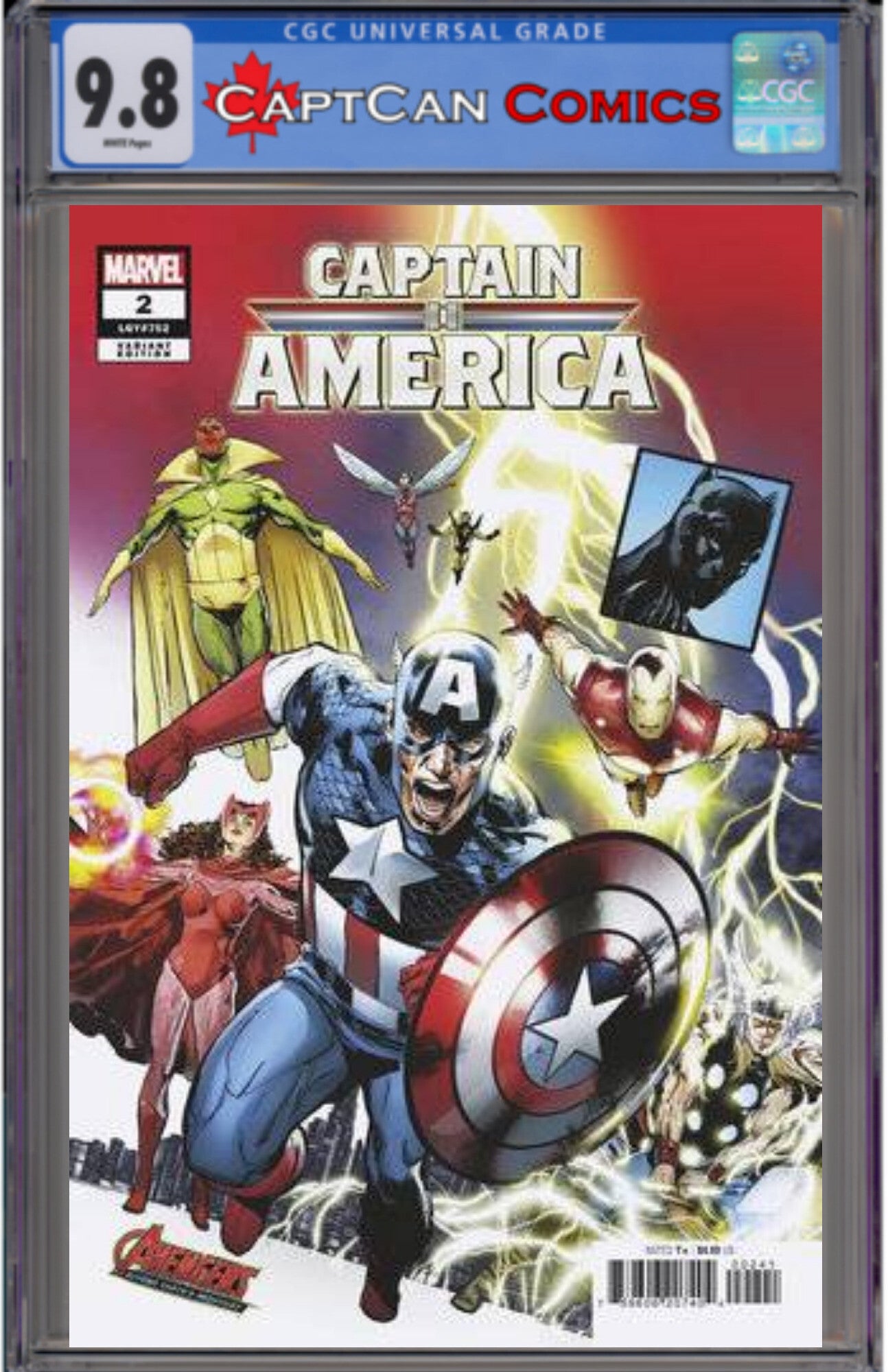 CAPTAIN AMERICA #2 PHIL JIMENEZ AVENGERS 60TH VAR