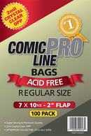 Comic Pro Line Regular 7" Bag 2mil x100