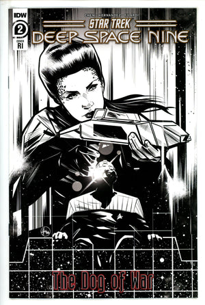 Star Trek Deep Space Nine Dog Of War 2 Hernandez B&W Incentive Variant NM- (2023)