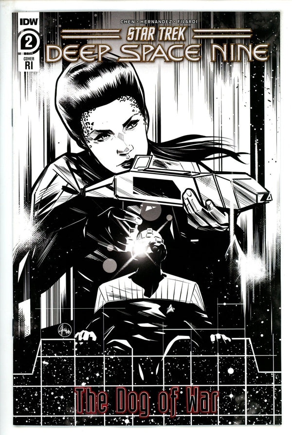 Star Trek Deep Space Nine Dog Of War 2 Hernandez B&W Incentive Variant NM- (2023)