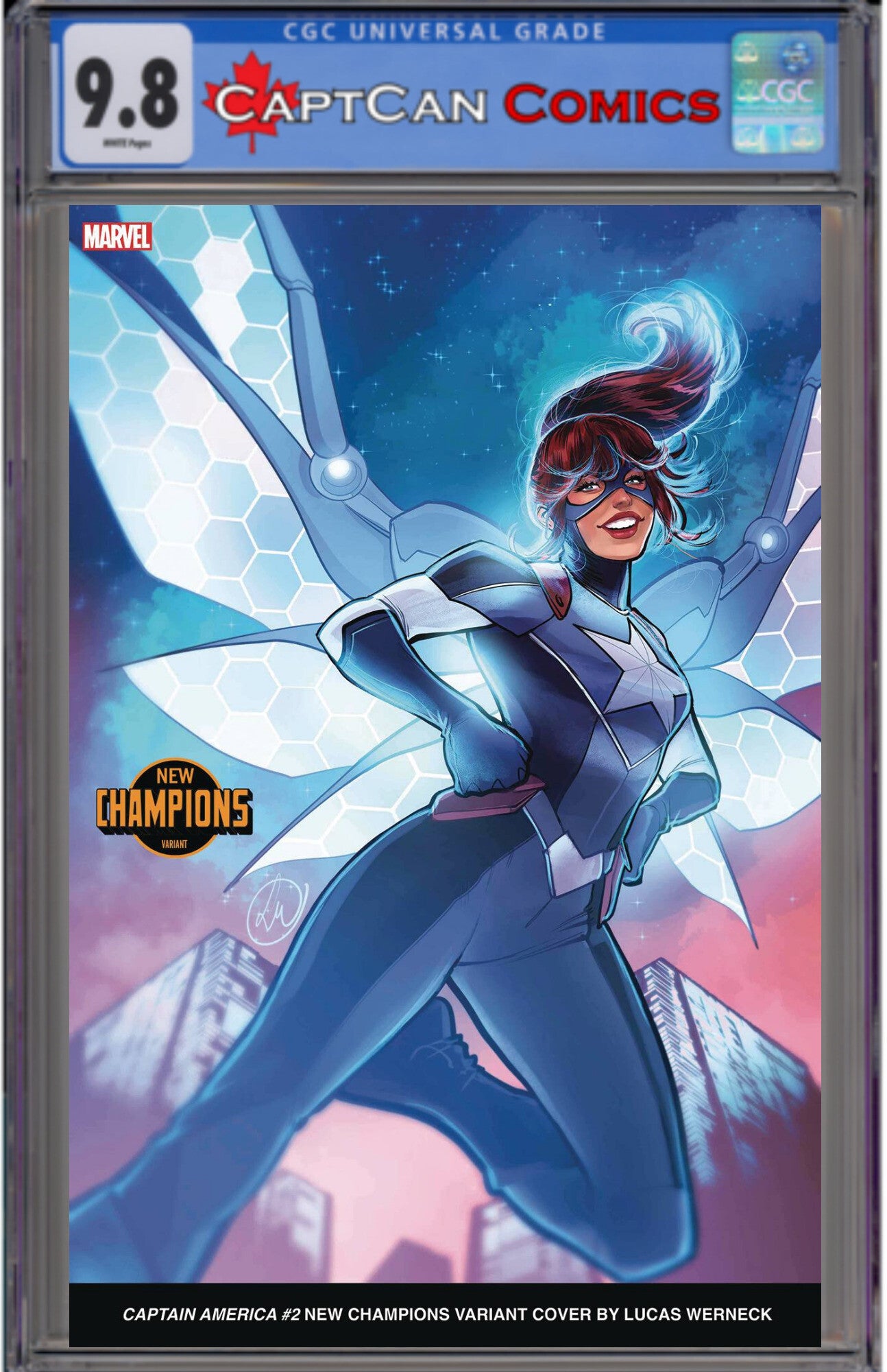 CAPTAIN AMERICA #2 LUCAS WERNECK NEW CHAMPIONS VAR