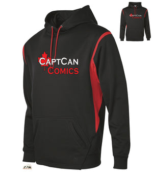 Black/Red Fleece Hoodie