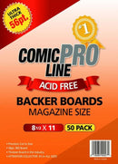 Comic Pro Line Magazine 8 3/8" Board 56pt x50