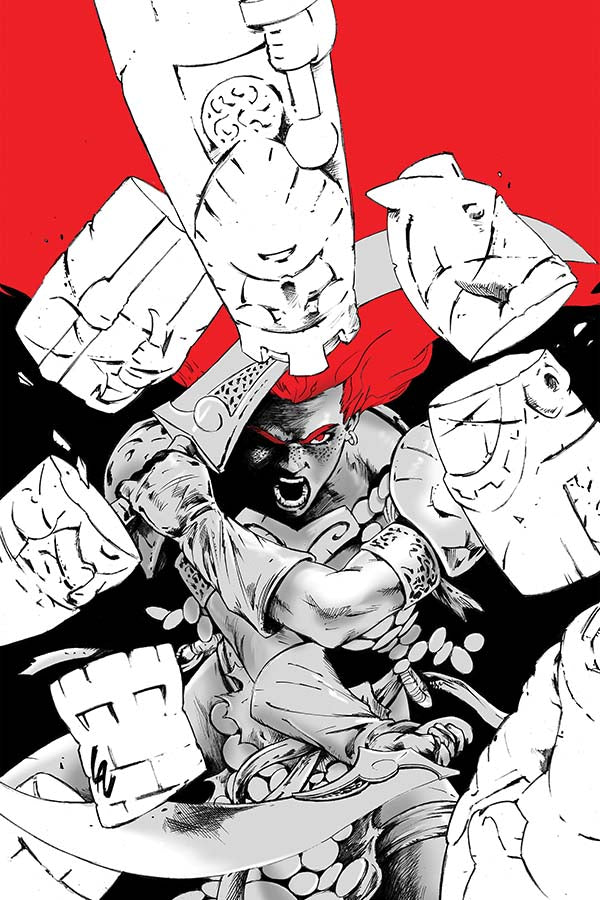 Red Sonja Black White Red 6 Lau Virgin Variant
