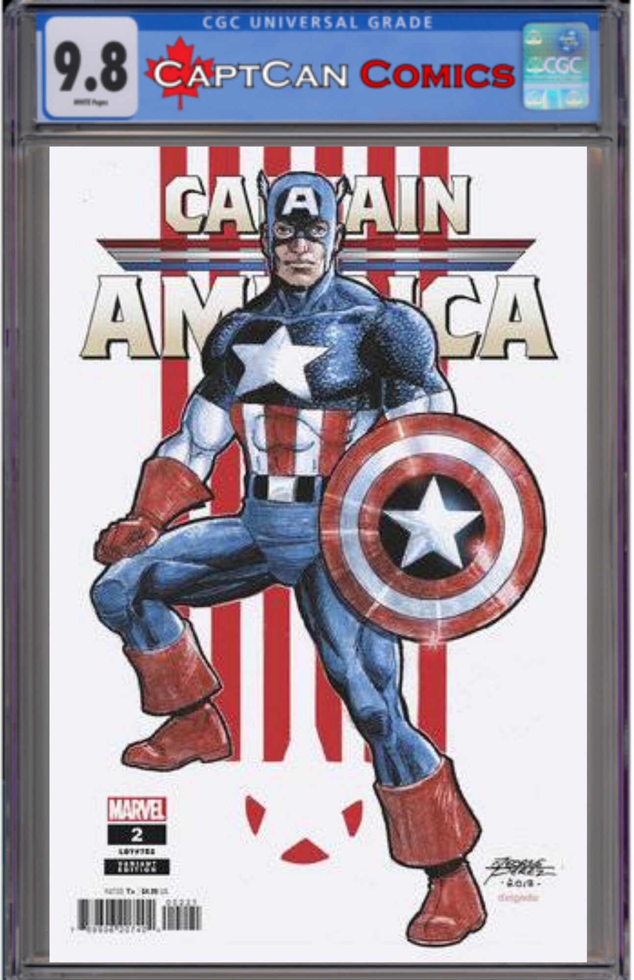 CAPTAIN AMERICA #2 GEORGE PEREZ VAR