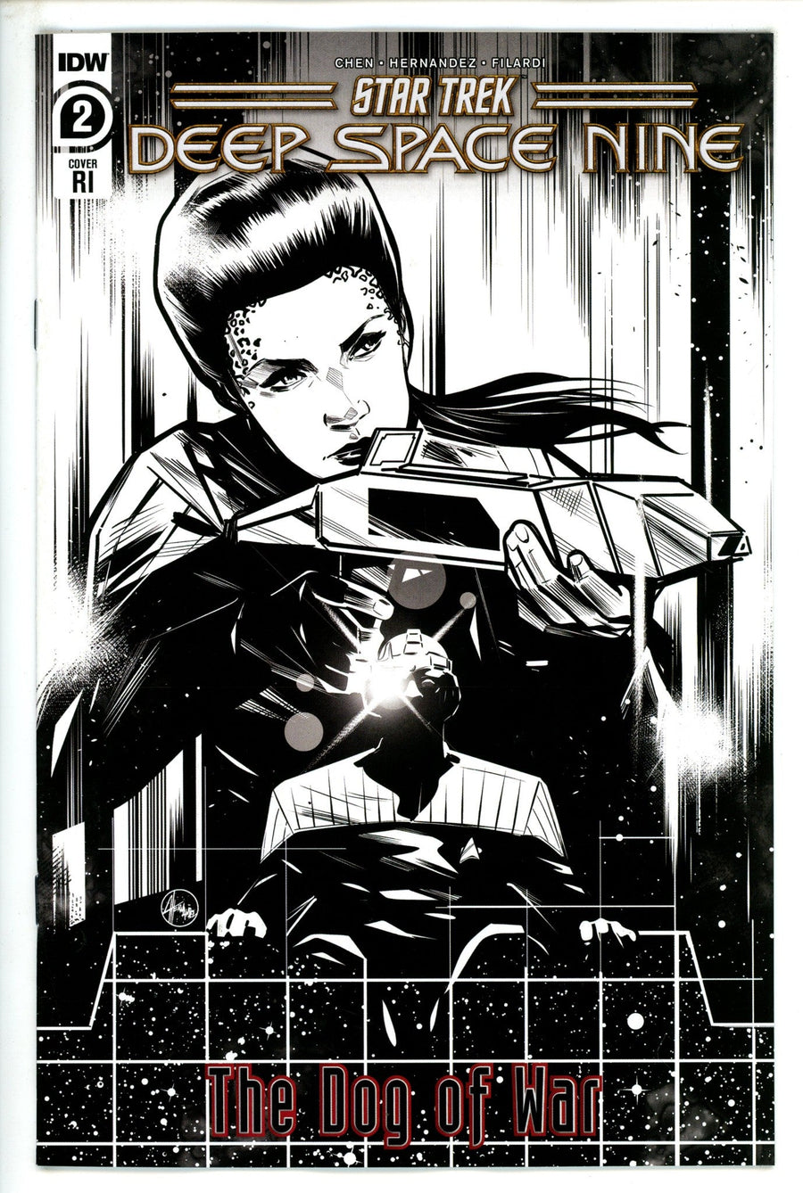 Star Trek Deep Space Nine Dog Of War 2 Hernandez B&W Incentive Variant NM (2023)