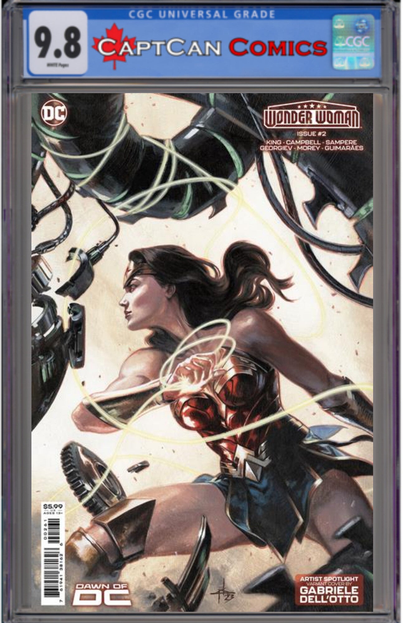 WONDER WOMAN #2 CVR D GABRIELE DELL OTTO ARTIST SPOTLIGHT CARD STOCK VAR