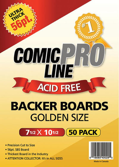 Comic Pro Line Golden 7 1/2" Board 56pt x50