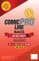 Comic Pro Line Graded 8 3/4" Bag 2mil x100