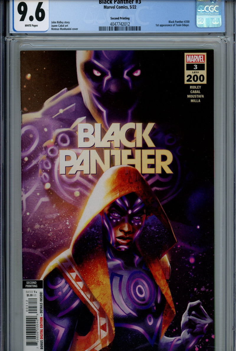 Black Panther Vol 8 3 2Nd Print CGC 9.6 (2022)