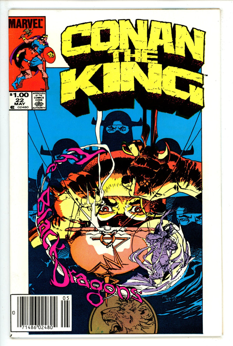 Conan the King 22 Newsstand (1984)