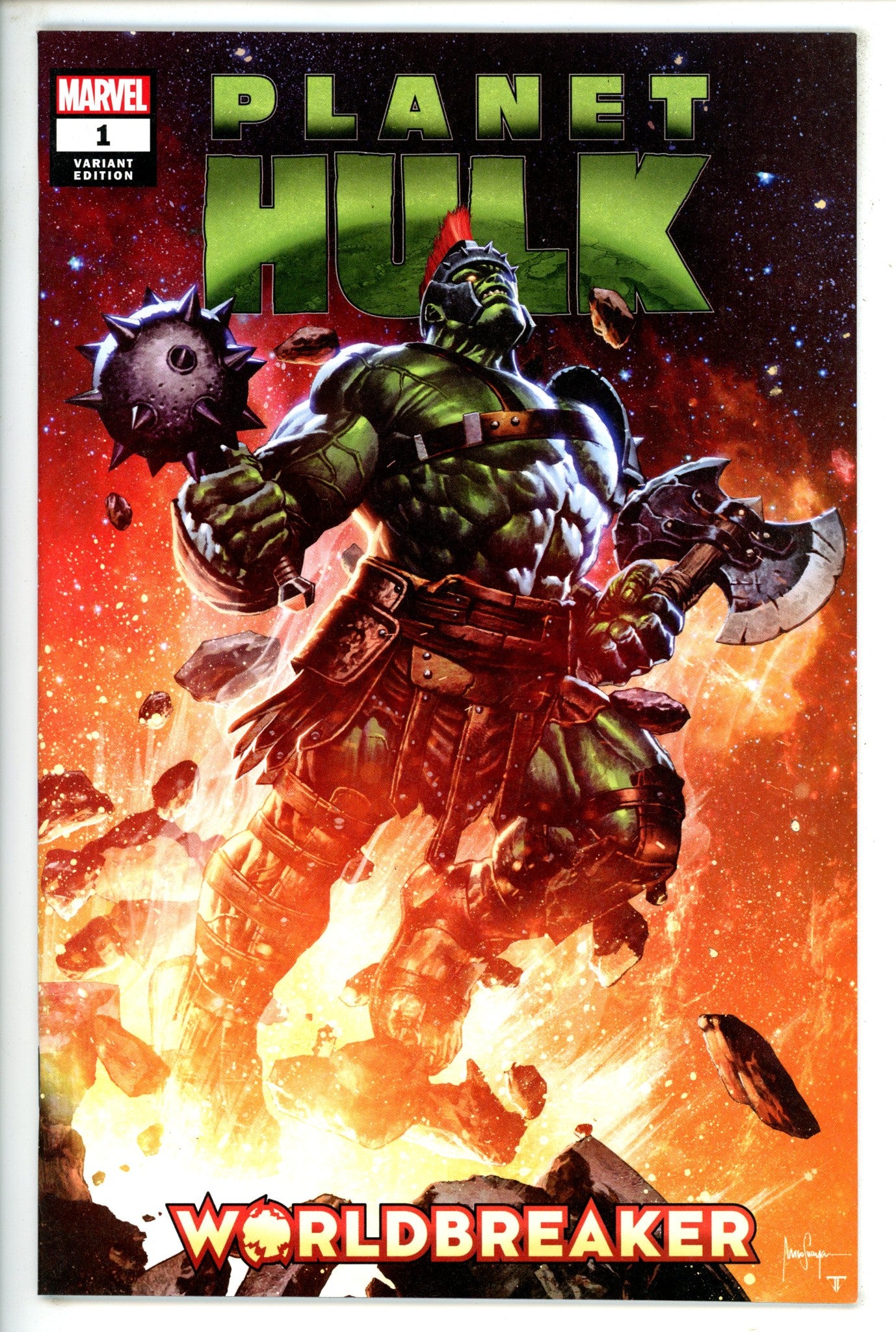 Planet Hulk Worldbreaker 1 Suayan Exclusive Variant (2022)