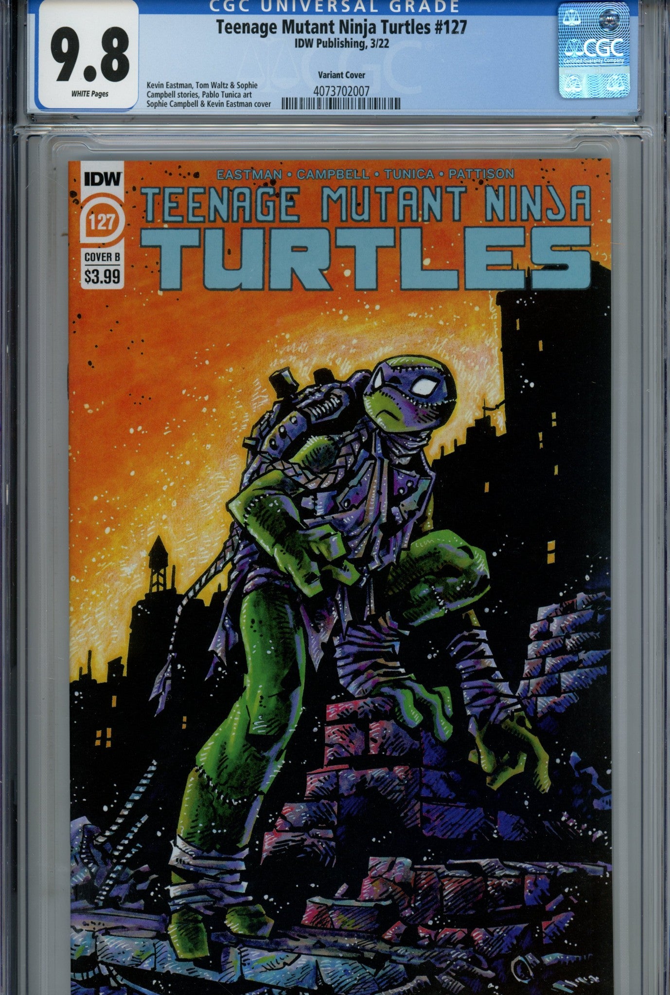 Teenage Mutant Ninja Turtles 127 Eastman Variant CGC 9.8 (2022)