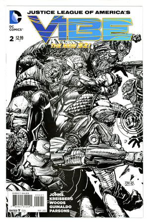 Justice League of America's Vibe 2 Finch Incentive Variant NM (2013)