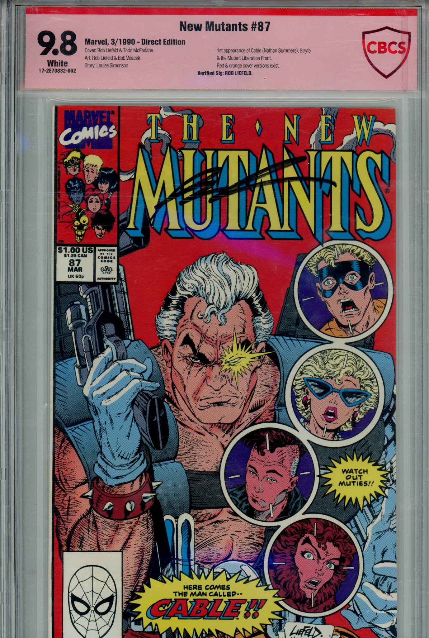 The New Mutants Vol 1 87 CBCS 9.8 (1990)