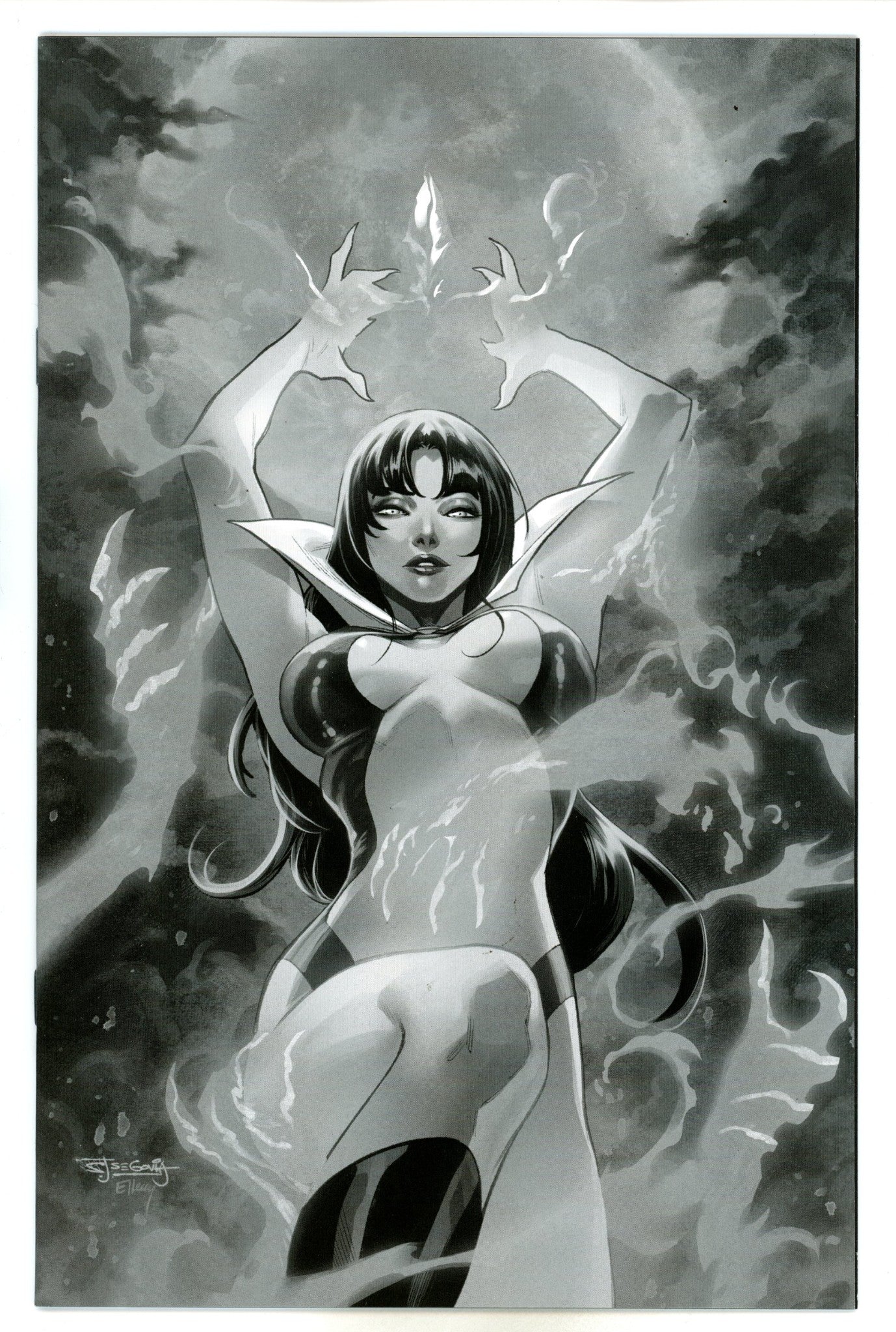 Vengeance of Vampirella Vol 2 25 Segovia B&W Variant