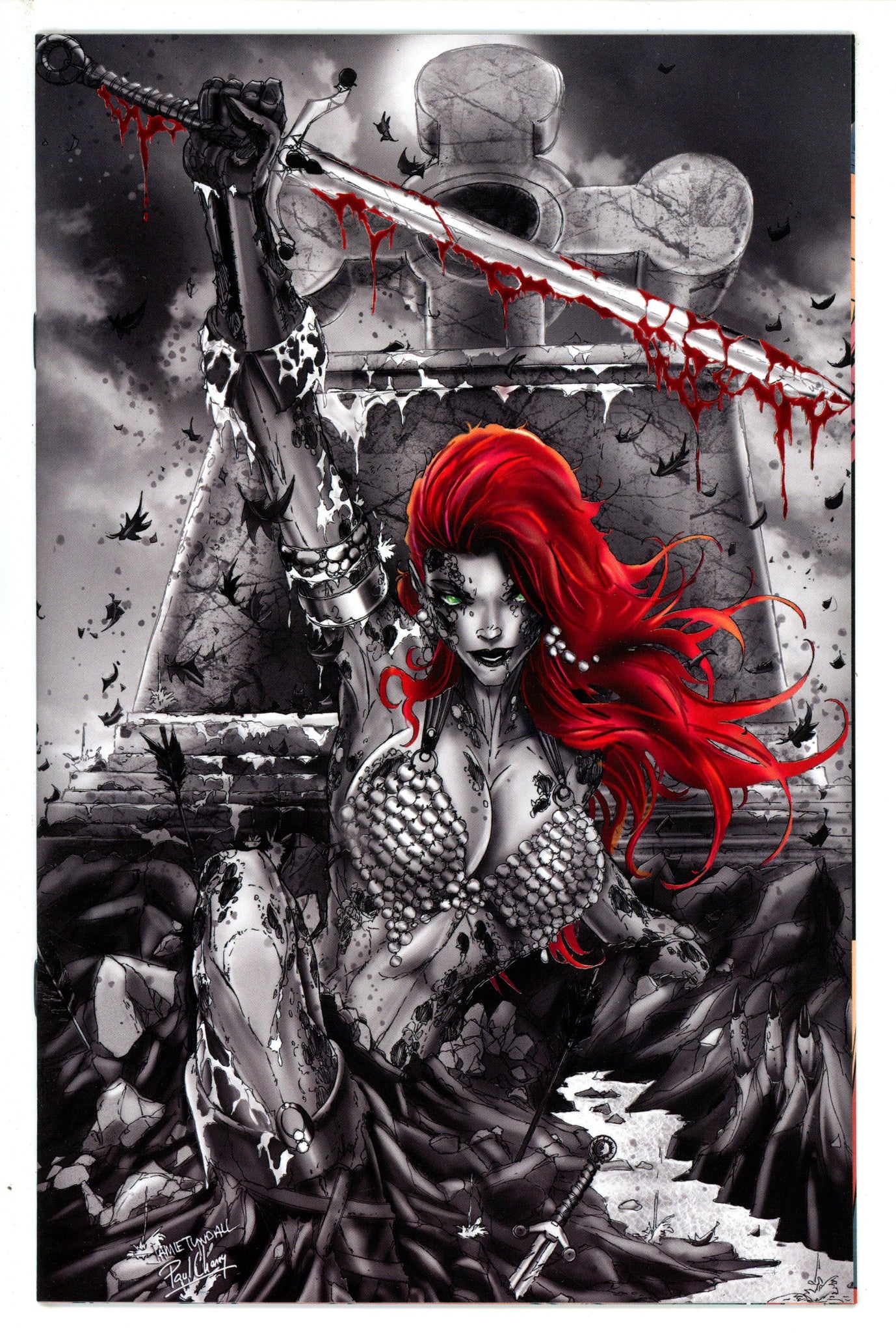 Die!namite 1 Tyndall CaptCan Comics B&W Exclusive Variant (2020)