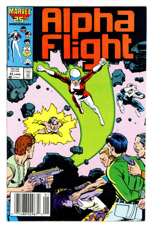 Alpha Flight Vol 1 42 Newsstand (1986)