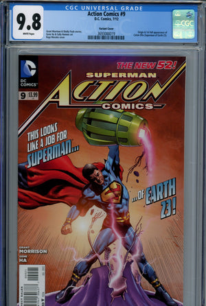 Action Comics Vol 2 9 Morales Variant CGC 9.8 (2012)