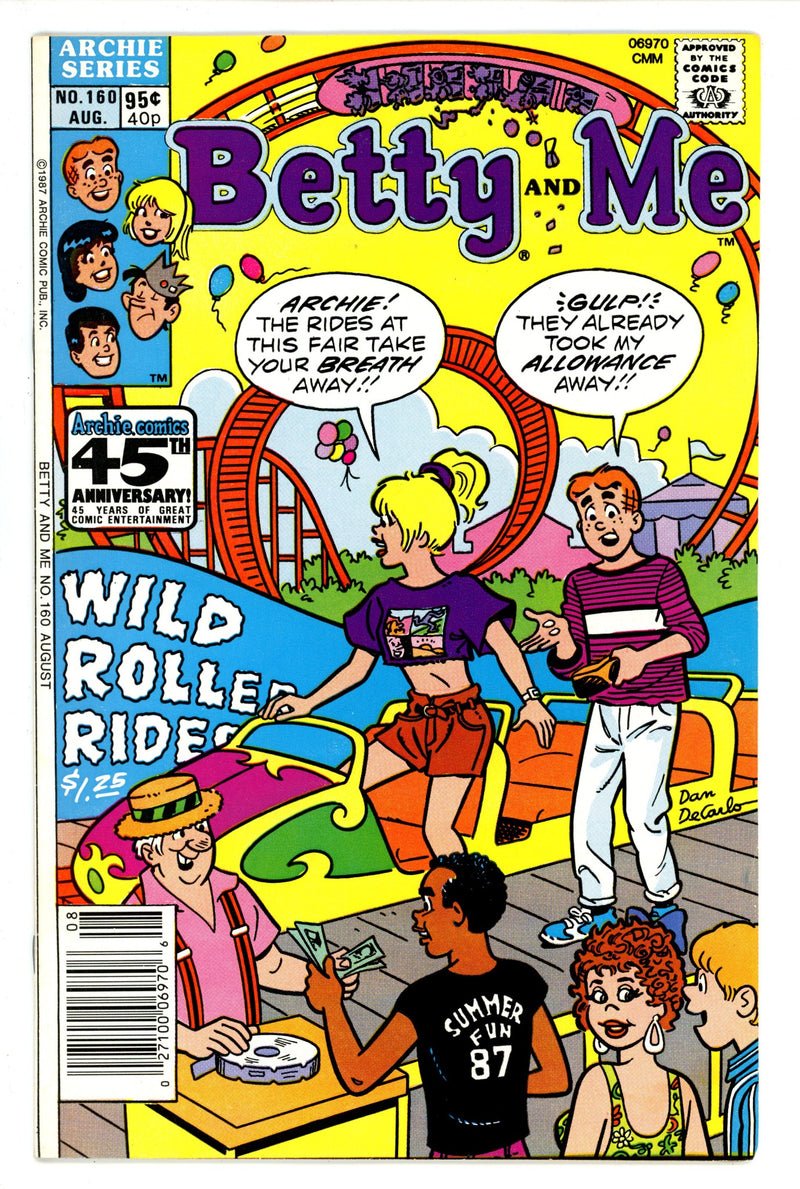 Betty and Me 160 Canadian Price Variant FN+ (1987)