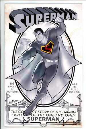Superman Vol 1 1 Facsimile Lobos Exclusive B&W Variant
