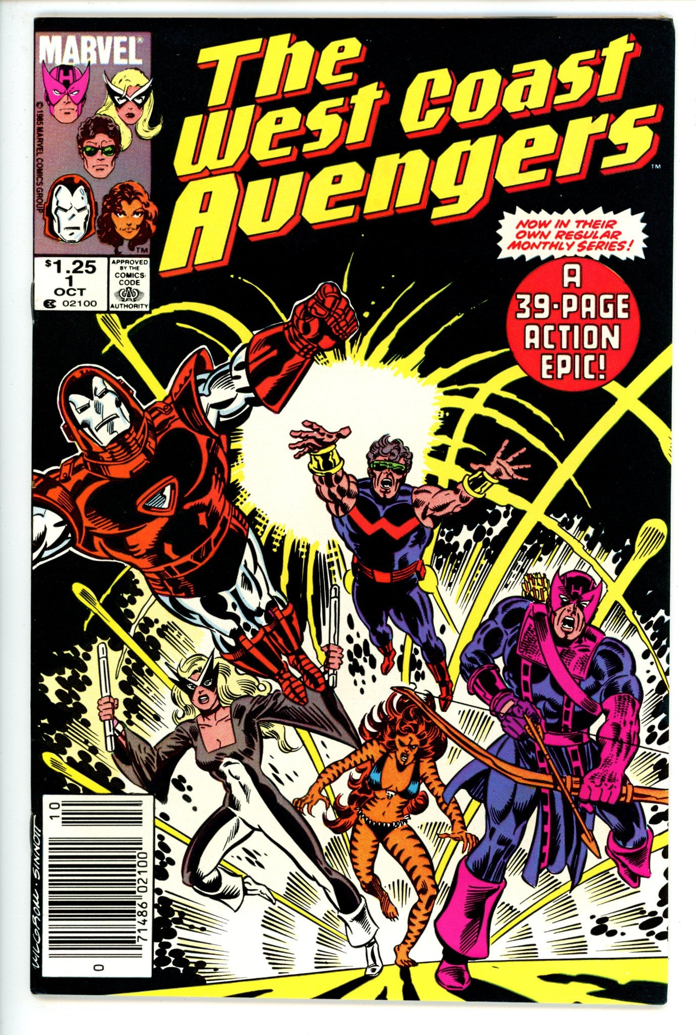 West Coast Avengers Vol 1 1 Newsstand VF