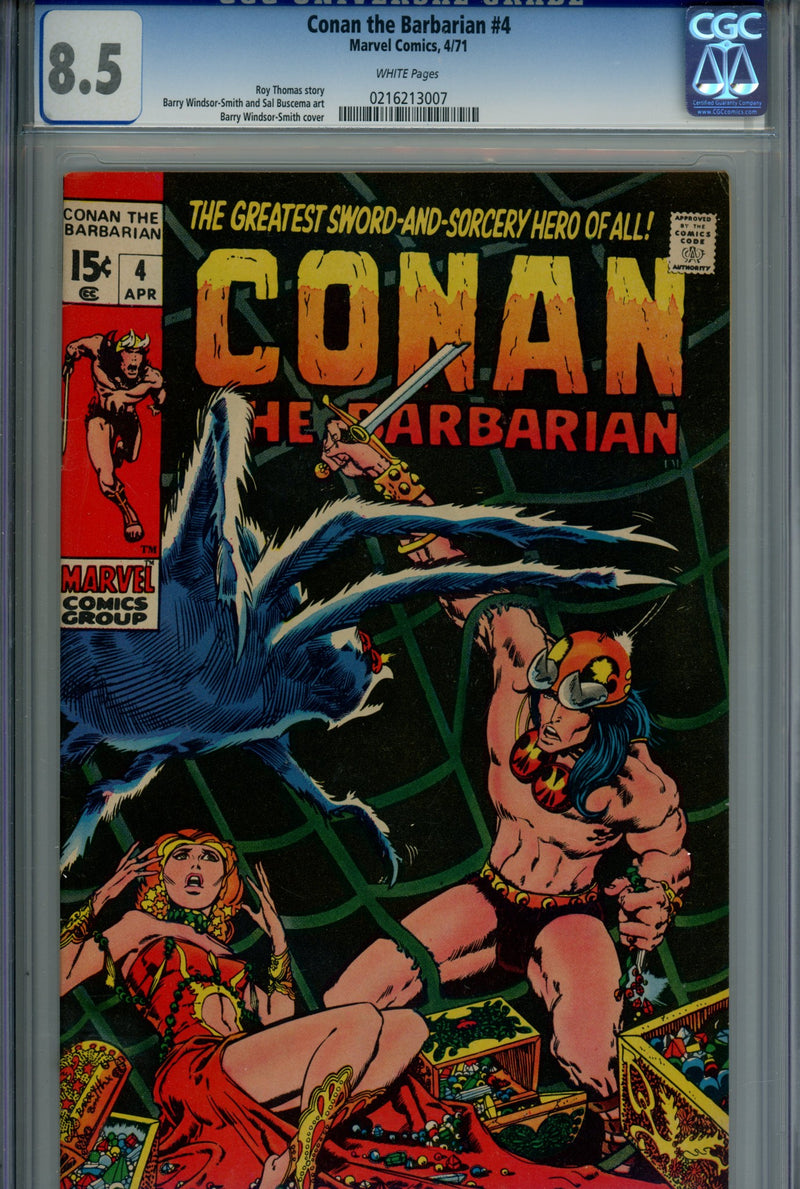 Conan the Barbarian Vol 1 4 CGC 8.5 (1971)