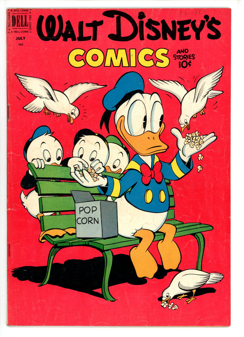 Walt Disney's Comics and Stories Vol 12 10 (142) VG+ (1952)