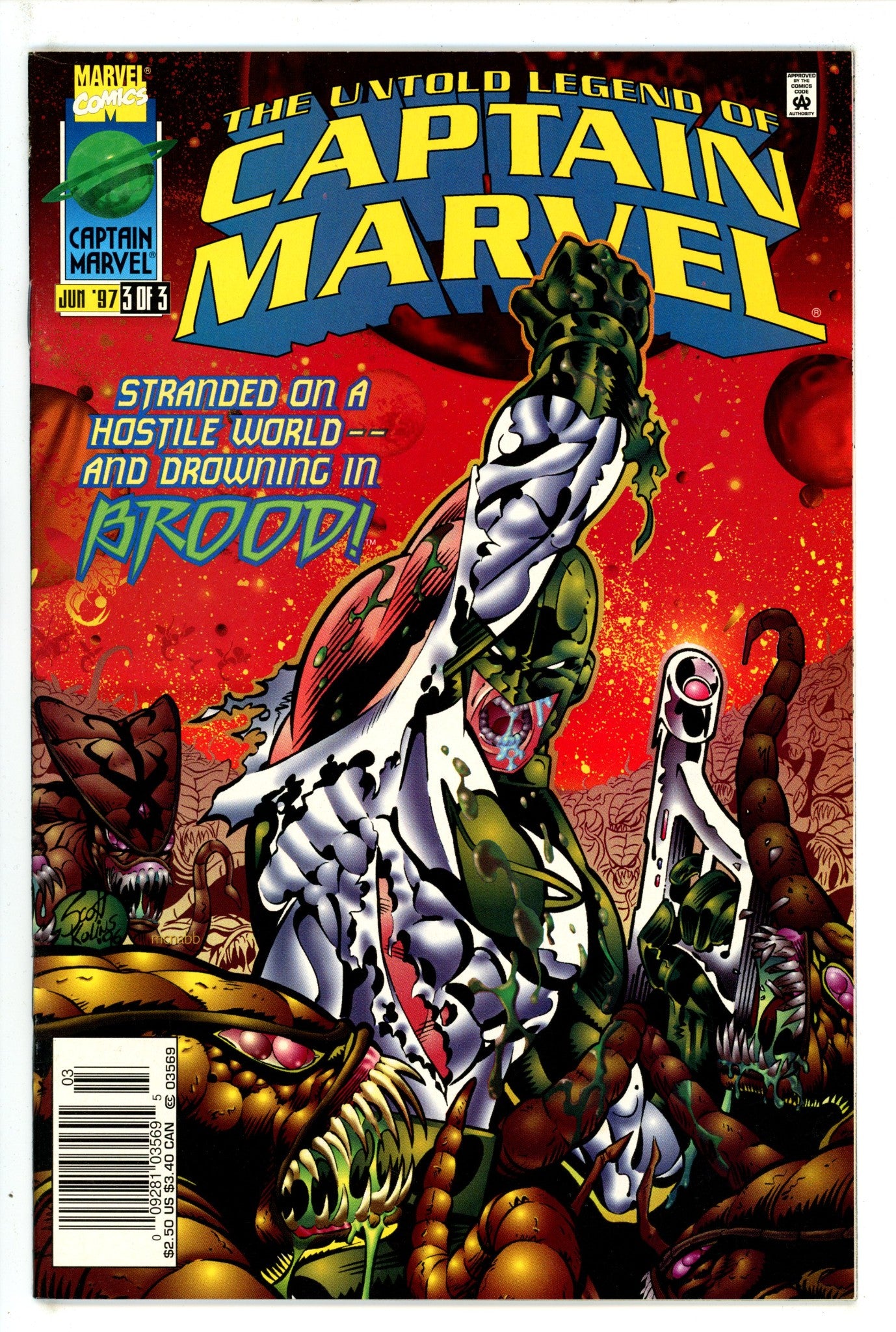 The Untold Legend of Captain Marvel 3 Newsstand VF/NM (1997)