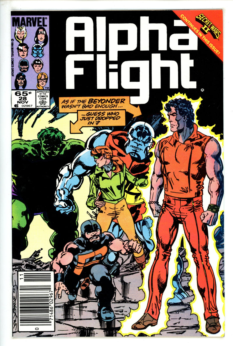 Alpha Flight Vol 1 28 Newsstand (1985)